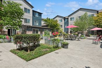 Community courtyards with garden